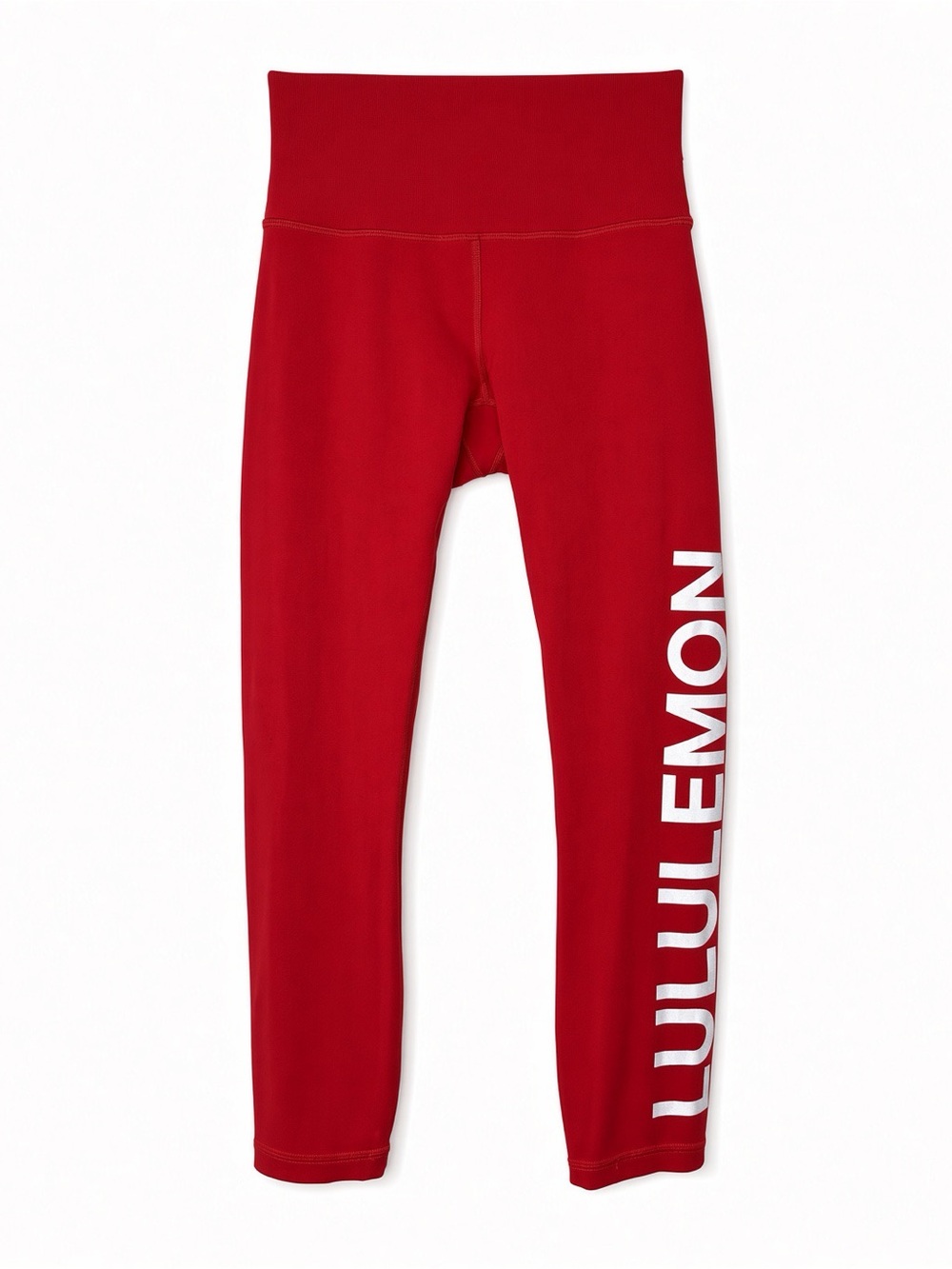 lululemon athletica women’s 20th anniversary Red Logo Leggings size 4